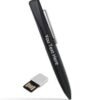 Custom Black Unibody Metal Logo Printed USB Pen Drive