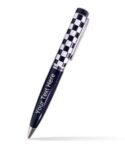 Buy Black Check Boxes Custom Metal Pen | Engraved Name A Design On Body | Gift For Writing Love Ones