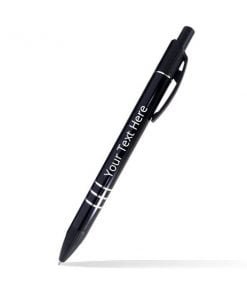 Buy Black Unibody Custom Metal Pen | Engraved Name A Design On Body | Gift For Writing Love Ones