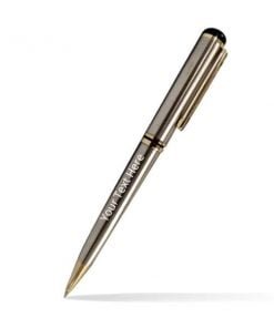 Buy Glossy Slim Grey Custom Metal Pen | Engraved Name A Design On Body | Gift For Writing Love Ones